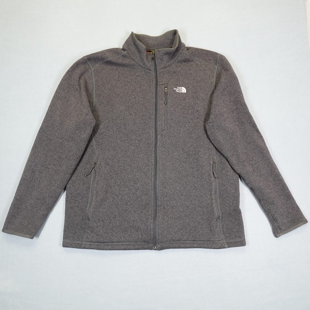 The North Face Jacket Mens Large Gray Gordon Lyons Full Zip Outdoor Warm